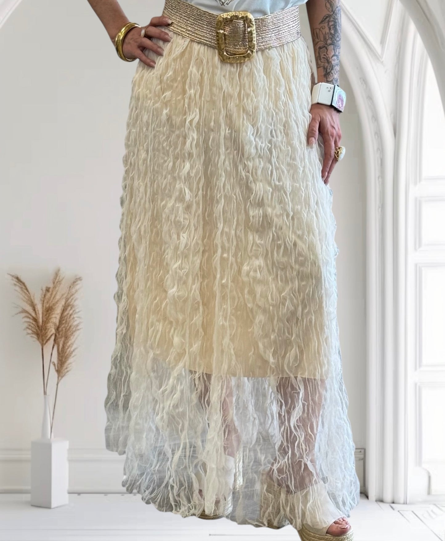 JUPE KERY BEIGE