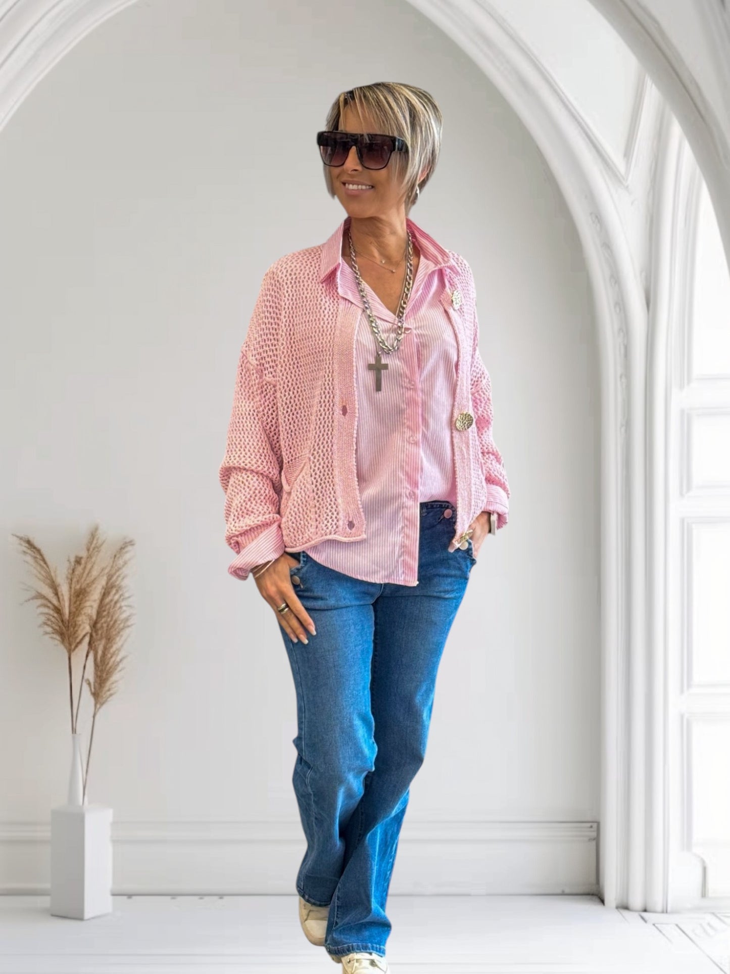 CHEMISE CAROLINE RAYE ROSE