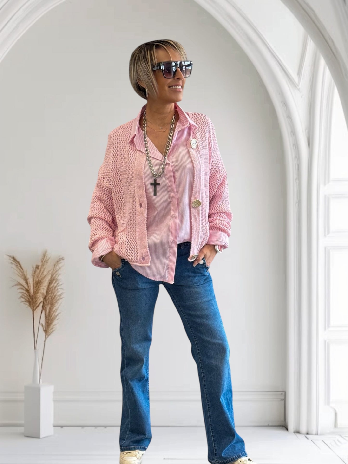 CHEMISE CAROLINE RAYE ROSE
