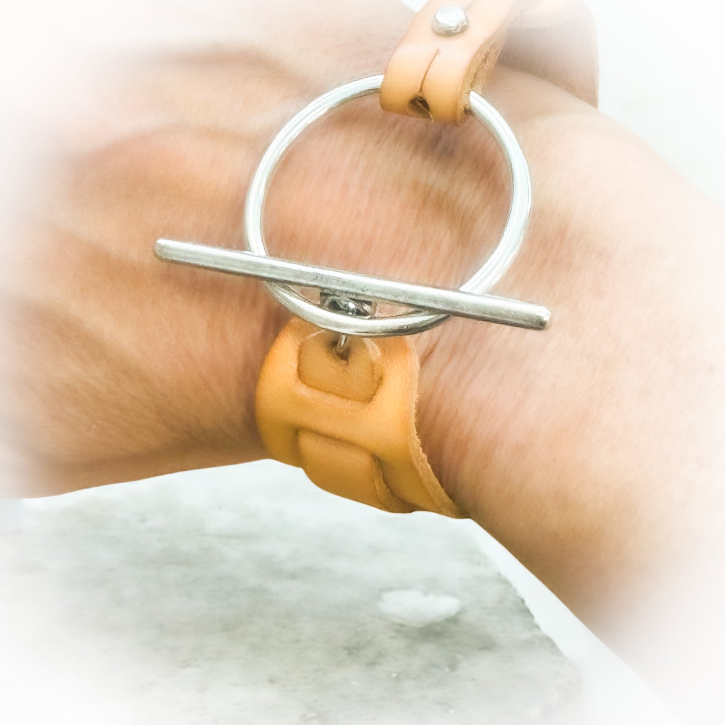 BRACELET CUIR TOSCA CAMEL