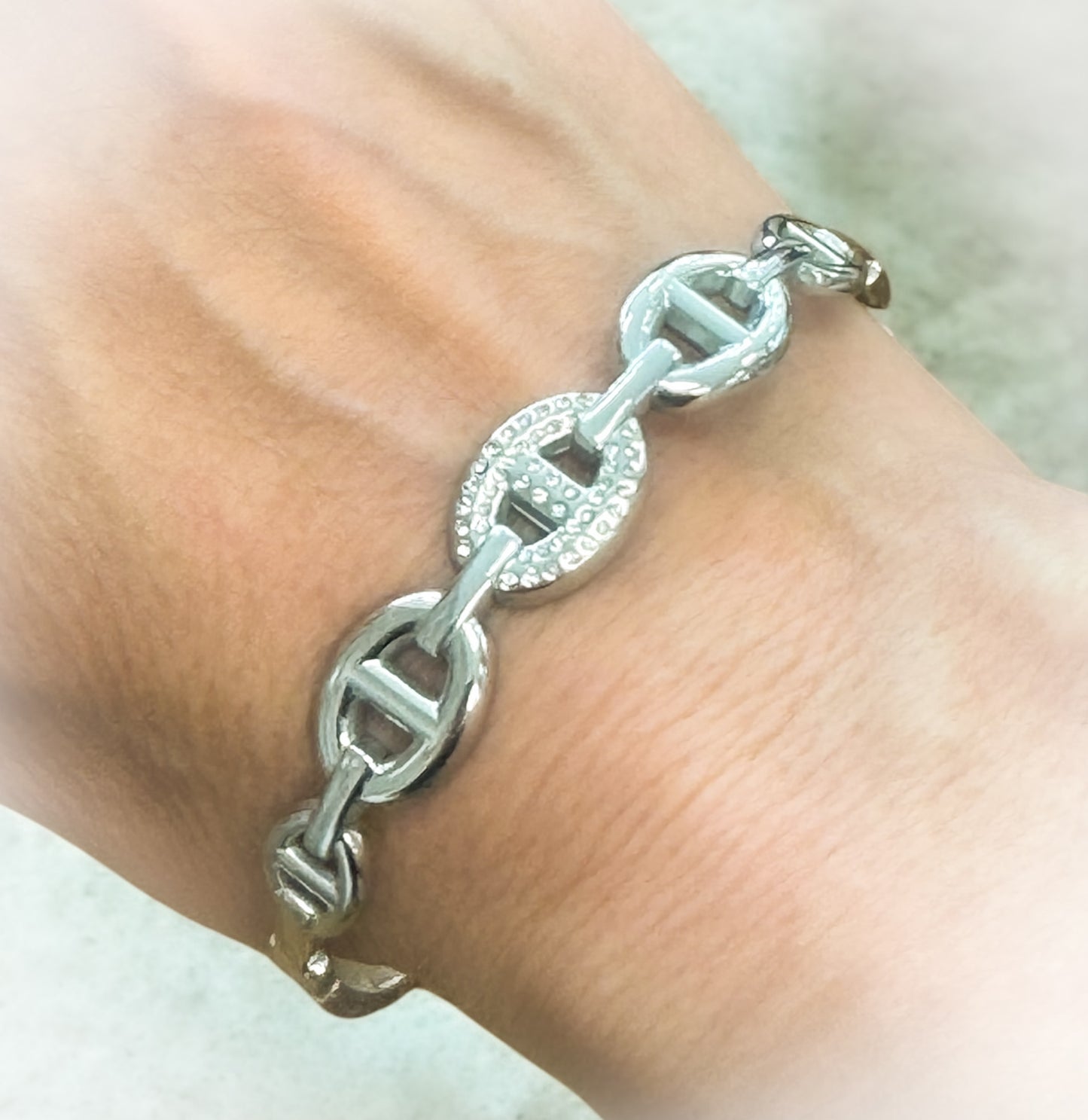 BRACELET ACIER SILVER AYA