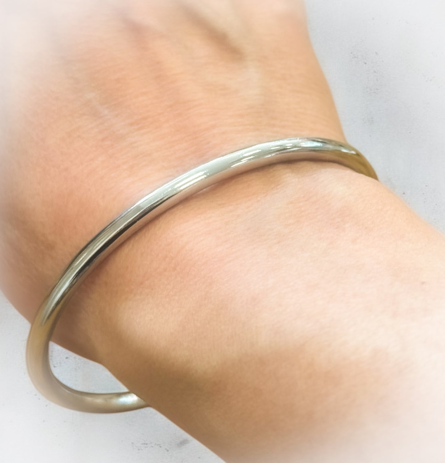 BRACELET JONC ACIER SILVER