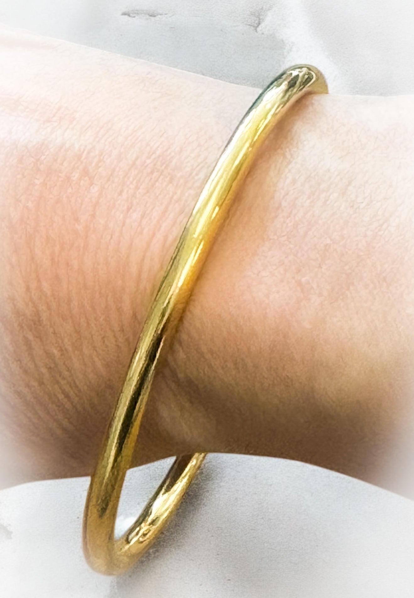 BRACELET JONC ACIER GOLD