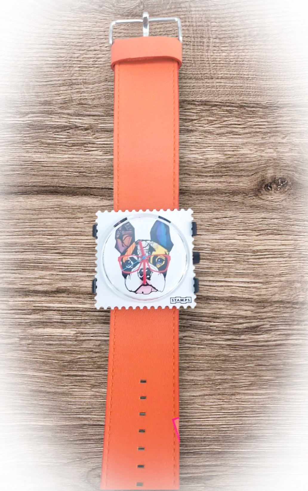 MONTRE CLASSIC LEATHER ORANGE Stamps