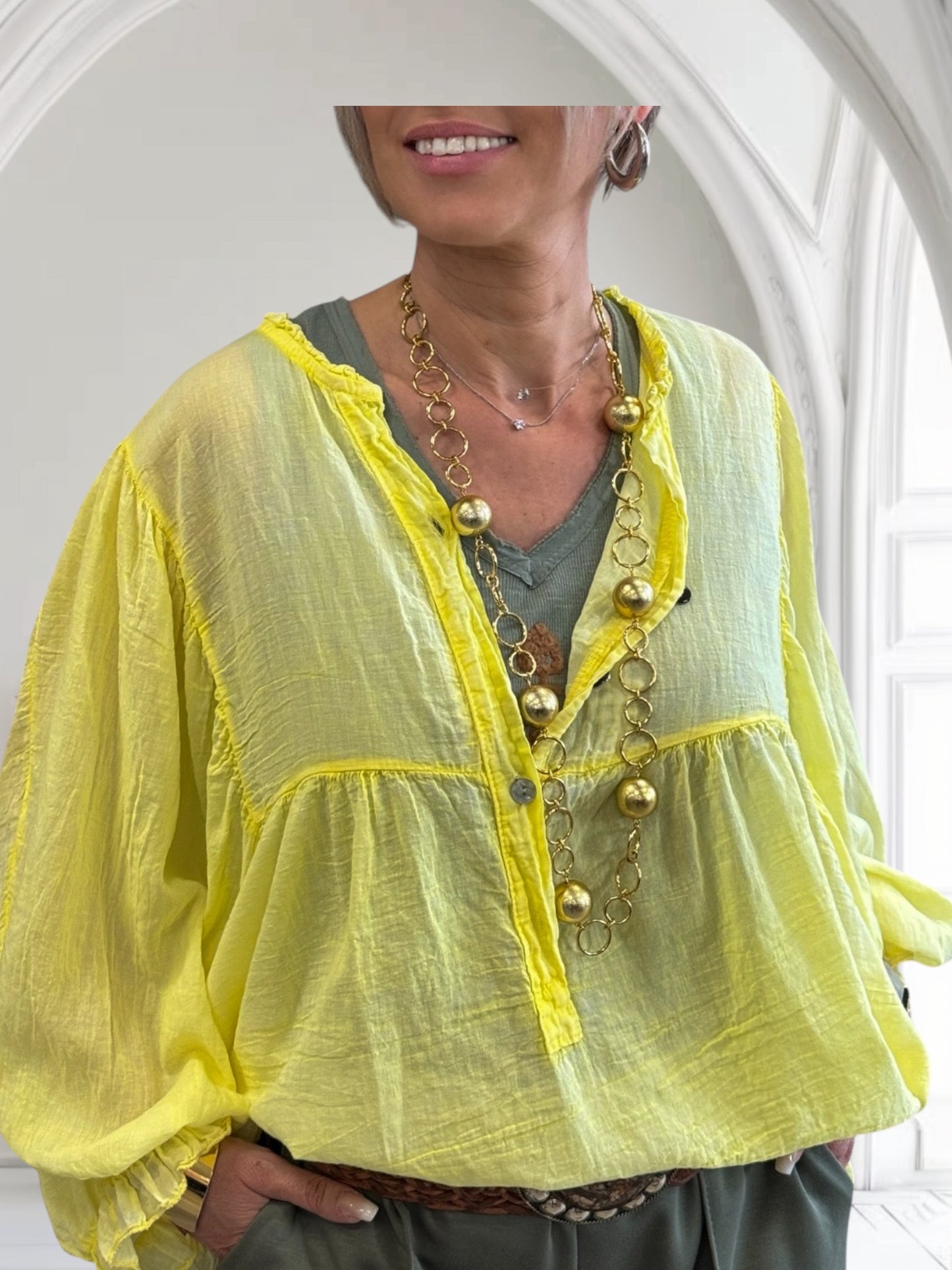 BLOUSE JANIS JAUNE