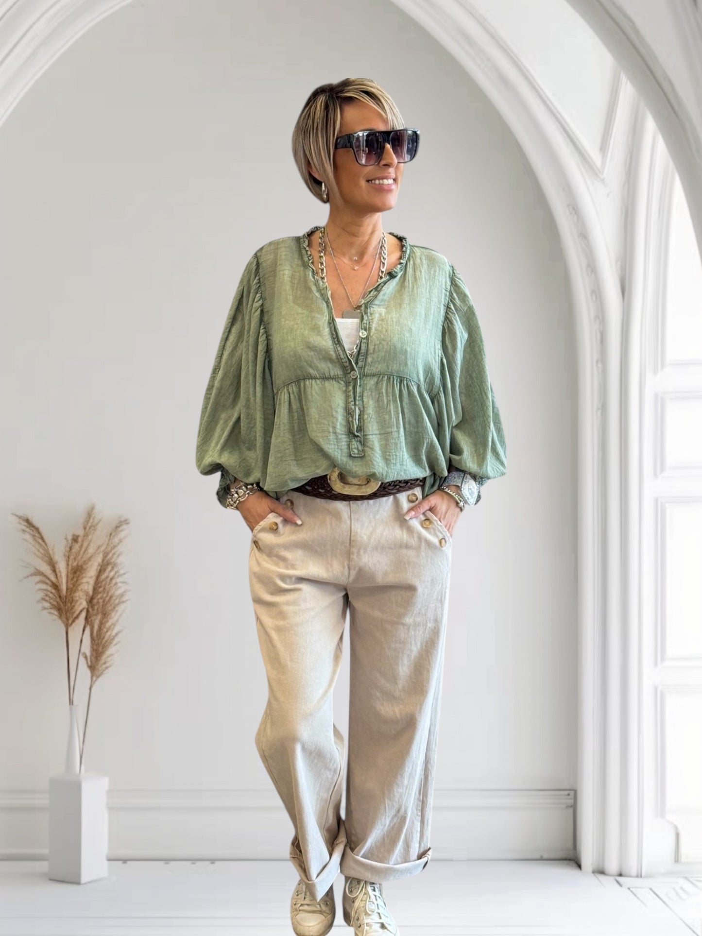 BLOUSE JANIS KAKI