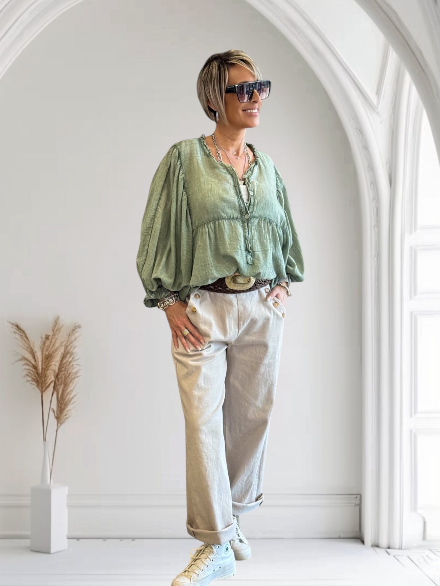 BLOUSE JANIS KAKI