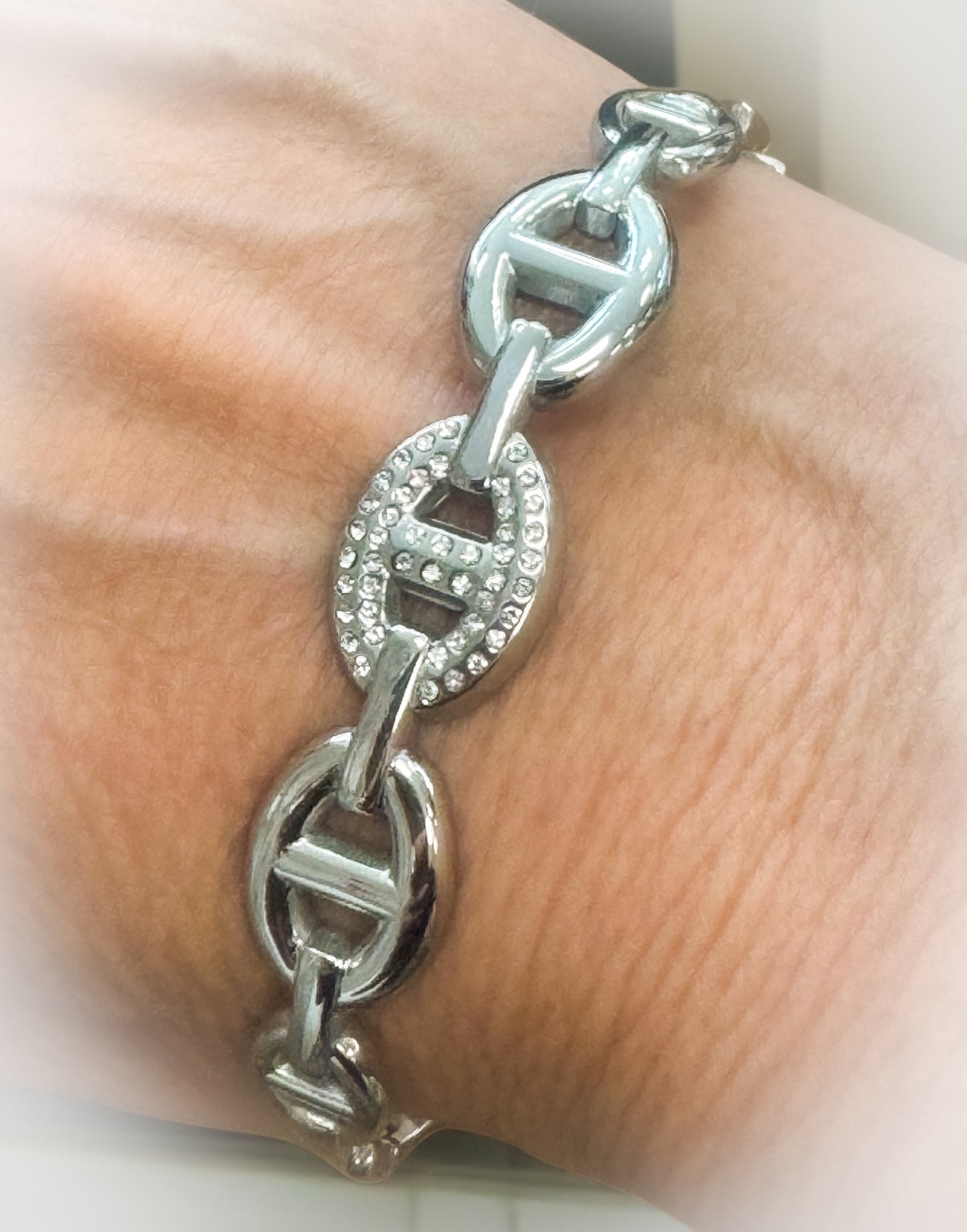 BRACELET ACIER SILVER AYA